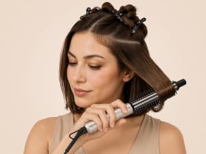 curling iron brush for short hair