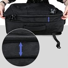 Expandable carry on backpack