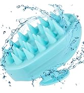 Scalp Massager, Shampoo Brush Hair Scrub Brush for Wet and Dry Hair, Soft Silicone Bristles Head ...