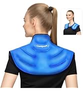Ice Pack for Neck and Shoulder Pain Relief, Neck Ice Pack Wrap Gel Reusable Hot Cold Com...