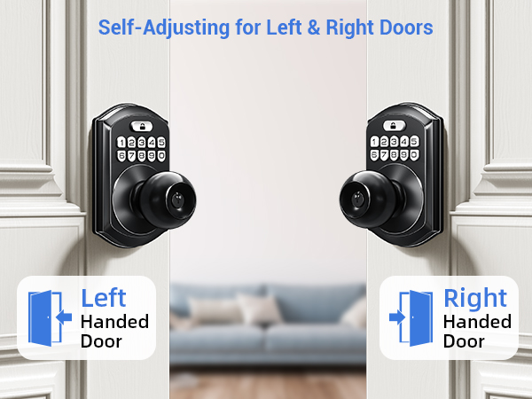 door handle with key pad