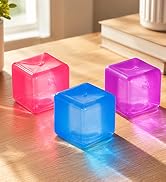 3 Pack Stress Cube Squishy Toys, Ice Cube Squishy Fidget Cubes Medium Size 1.97in(5cm) for Kids &...
