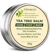 Tea Tree Oil Balm, Itchy Skin Relief for Soothing Rashes, Jock Itch, Athlete’s Foot, Folliculitis...