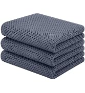 Homaxy 100% Cotton Waffle Weave Kitchen Towels, 3-Pack Ultra Soft Absorbent Dish Towels, Quick Dr...