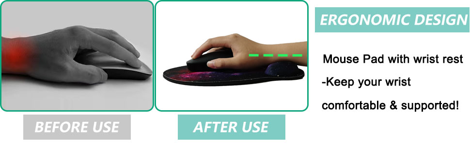 Mouse Pad with Wrist Support