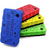 IHPUKIDI Dry Erase Eraser, Magnetic Whiteboard Eraser 4 Pack White Board Erasers, Dry Eraser for ...