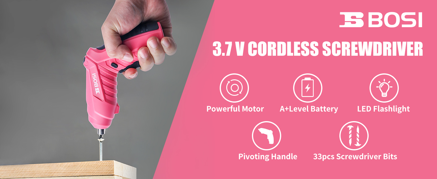 3.7v cordless screwdriver set