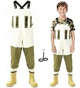 Ghosthorn Chest Waders for Kids,Ultralight Youth Waterproof Fishing Waders,Nylon PVC Duck Hunting...