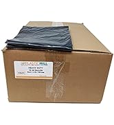 PlasticMill 12-16 Gallon Garbage Bags: Black, 1.2 Mil, 24x31, 500 Bags.