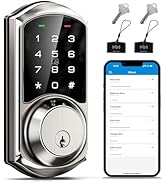 Veise VE06 Smart Deadbolt with App Control, Keyless Entry Smart Lock for Front Door, Electronic D...