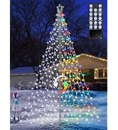 Lomotech Color Changing Christmas Tree Lights - 16Ft 664 LED with 10.5" Topper, Remote Controll W...