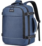 Asenlin Travel Backpack for Women Men,Flight Approved Carry On Luggage 30L Water Resistant Busine...