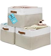 OrganiHaus Extra Large Fabric Storage Bins for Shelves 16x13in, Closet Storage Baskets for Shelf ...