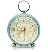 Analog Alarm Clocks, Desk Decorative Clock for Shelf Bedroom Kitchen Countertop, Battery Operated...