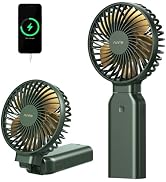 Funme Portable Handheld Fan, 53H Max Cooling Time Travel Fan, 10000mAh Personal Fan with Power Ba...