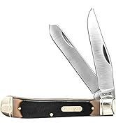 Old Timer 296OT Trapper 7.3in S.S. Traditional Folding Knife with 3.2in Clip Point Blade and Sawc...