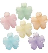 SMKSL 6 Pcs Flower Hair Claw Clips for Women Hawaiian Large Hair Clips for Thick Thin Curly Hair,...