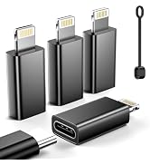 YFMaiQi MFi Certified USB C to Lightning Adapter 4 Pack,27W Fast Charging | Fast Charging & Data ...