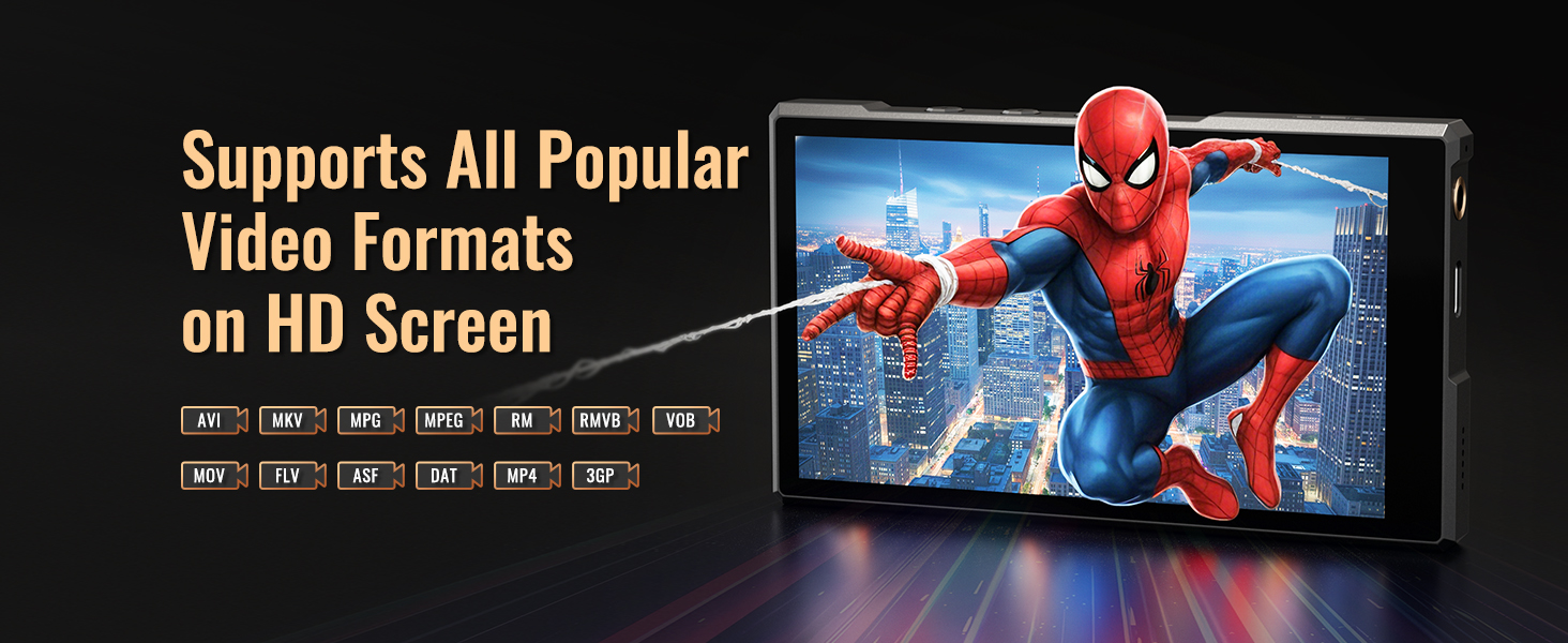 supports all music and video formats