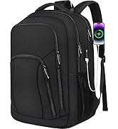 Large Travel Backpack, TSA Friendly 17 Inch Laptop Backpack for Men Women Water Resistant Busines...