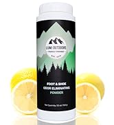 Natural Foot Powder Deodorizer & Shoe Odor Eliminator - Talc Free Foot Deodorant by Lumi Outdoors