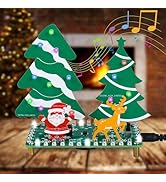 MIOYOOW Christmas Tree Soldering Kit, DIY LED Flashing Xmas Tree Soldering Practice Kit with Musi...