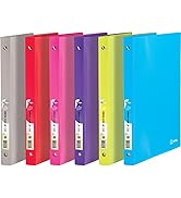 1/2" Poly 3 Ring Presentation View Binder with Pocket Allows for Quick Loading of Spine Inserts a...
