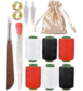 38PCS Big Eye Steel Sewing Needles Kit, Stainless Steel Needles with Seam Ripper Needle Threaders...