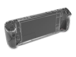 Steam Deck Case for LCD/OLED TPU Protective Crystal Clear Case, Molded Anti-Slip Hard Case Cover