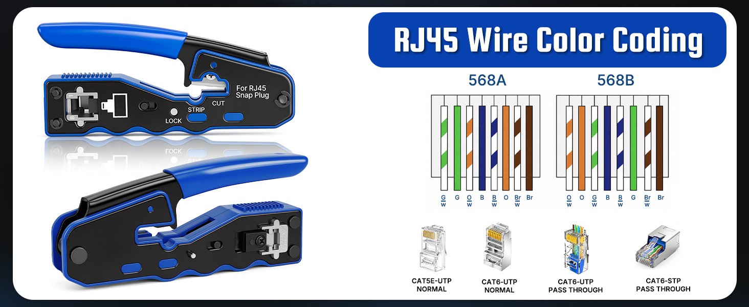 cat 5 crimping tool kit