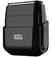 Electric Foil Shaver for Men, Wet/Dry, LED Display, USB-C Charging, Travel Lock, IPX7 Waterproof