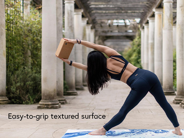 stretch bloque de yoga sostenible cork yoga blocks 2 pack bloque de corcho denso textured surface