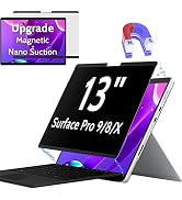 Peslv 13 Inch Magnetic Privacy Screen Compatible with Surface Pro 9/8/X, Removable Anti Blue Ligh...