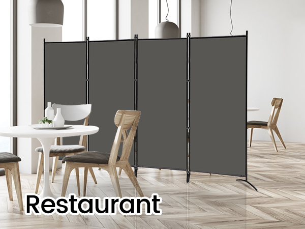 3 panels black indoor room divider freestanding folding privacy screen