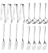 Mlurcu Cheese Butter Spreader Knife Set Charcuterie Accessories 16 Pieces Charcuterie Board Utens...