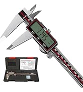 GemRed Wireless Digital Caliper 0-6 Inch/150mm with Data Transfer to Excel/Phone/PC, Stainless St...