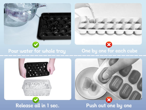 WIBIMEN Round ice cube trays