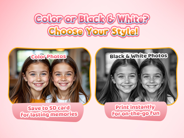 kids instant print cameras