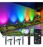 Linkind Smart Solar Motion Spotlights SL5 Upgraded,APP Control Solar Lights | IP65 Waterproof Sol...