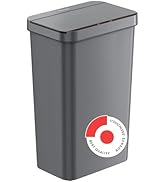 iTouchless Prime 13.2 Gallon Sensor Trash Can, Durable Dent-Proof Construction, Slim and Space-Ef...