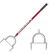 Garden Weasel Core Aerator - Long Handle | Aerator and Dethatcher | Lawn Coring Tool for Grass | ...