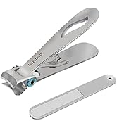 Fingernail Clipper For Thick Nails, Ultra Wide Jaw Opening Nail Clippers Set Silver Toenail Clipp...