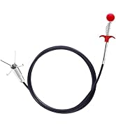 Ehigta Drain Snake 76 Inch Flexible Claw Grabber Tool with 4 Claws Bendable Hose - Flexible Grabb...