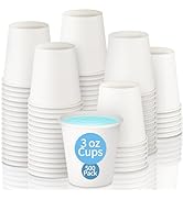 3 oz Small Paper Cups Mouthwash Cups Disposable Bathroom Cups 3 OZ Paper White