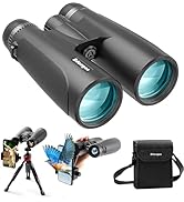18x56 HD Binoculars for Adults High Powered with Phone Adapter and Tripod, Super Powerful BAK4 Pr...