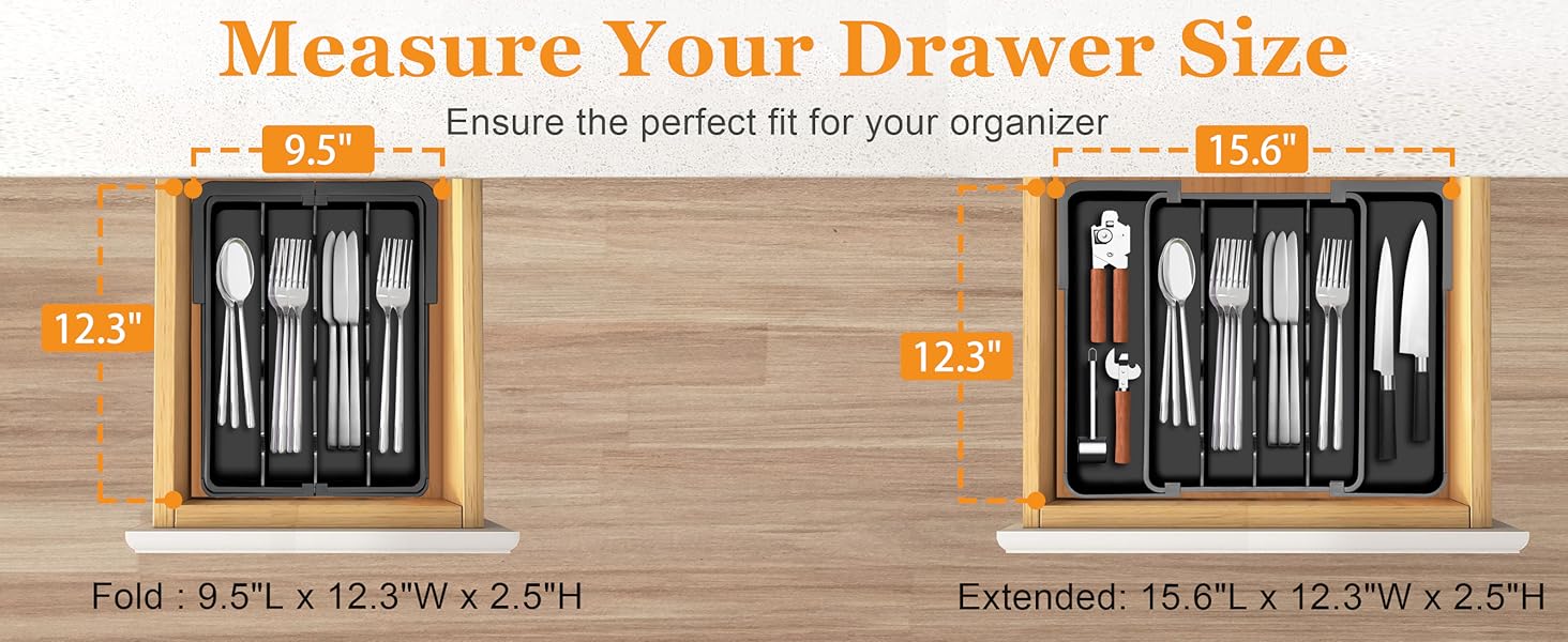 expandable silverware organizer
