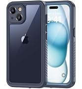 Lanhiem for iPhone 15 Case, IP68 Waterproof Dustproof Shockproof Cases with Built-in Screen Prote...