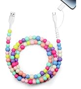 Aolcev USB C Cable 60W 2 in 1 USB to USB C Fast Charging Cable 3.3FT Stylish and Durable Beaded U...