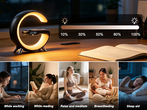 bedside lamp with charging station