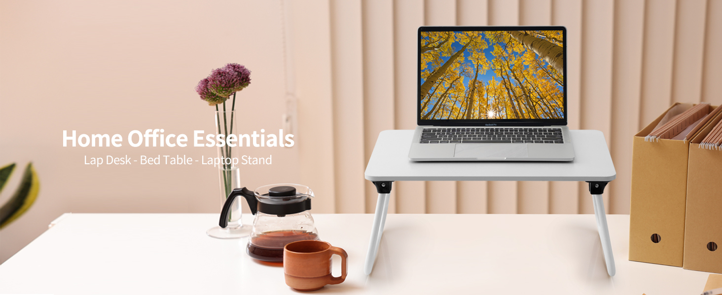 Ruxury Foldable Lap Desk Laptop Stand Bed Desk Table Tray